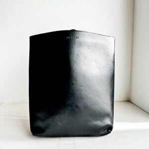 The Stowe Black Alex Leather Backpack